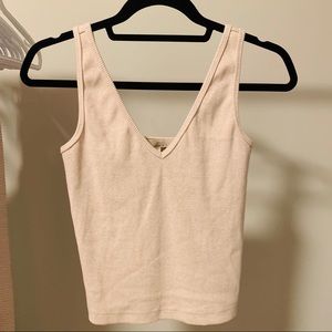 BRAND NEW Beige V Neck Tank Top